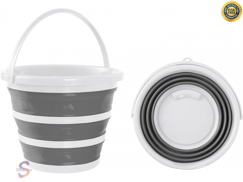 Relaxdays 2 X Faltbarer Eimer, 10 L Putzeimer, Plat Produktbild-Vorschau 10